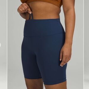 Lululemon Wunder Train High-Rise Short 8" Size 14 Mineral Blue